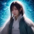 方晴岚，卿本佳人视觉设计师，负责图文排版与品牌视觉，充满创意气质的年轻女性形象